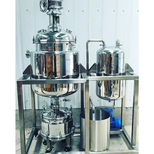 SS & Glass Reactor Crystalization Equipment Vacuum Industrial Crystallizer with Lab Circulator Chiller & Heater