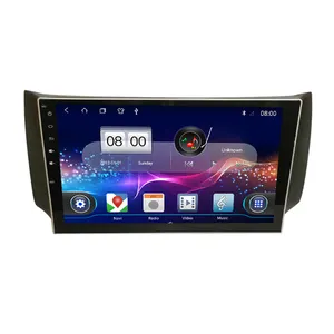 GPS/carplay/BT/radyo/kamera/usb/2012 ile nissan Sentra 10 inç android için 2018-dvd OYNATICI