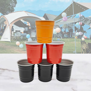Colorful Lightweight Aluminum <b>Mugs</b> Durable Leak-Proof Modern Eco-Friendly Design Cups for Parties - Product Image 1