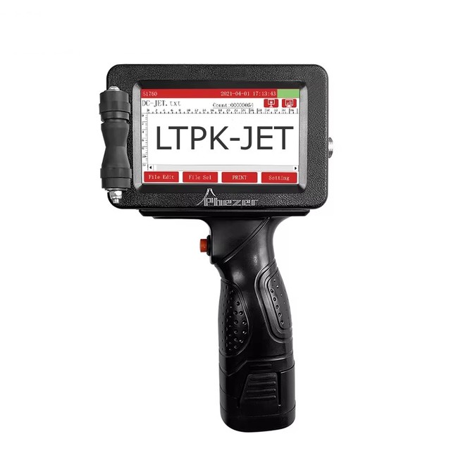 LTPK 1760pro Hand Printer Portable Inkjet for Metal Barcode Logo Batch QR Code Plastic Card Smart Thermal Expiry Date Printer