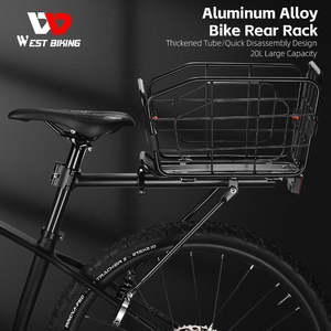 WEST BIKING Vente en gros d'accessoires pour vélos pour enfants <span class=keywords><strong>Porte</strong></span>-bagages <span class=keywords><strong>Porte</strong></span>-bagages arrière pour vélo de montagne <span class=keywords><strong>Panier</strong></span> pour vélo de montagne - Product Image 2