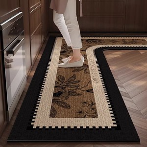 Alfombra de cocina de estilo antiguo, de lujo ligero, para uso comercial, con forma de alienígena, recortable, de tierra de diatomeas, absorbente de agua - Product Image 1