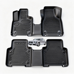 <span class=keywords><strong>Tappetini</strong></span> 3D Termoformati su Misura per <span class=keywords><strong>Audi</strong></span> <span class=keywords><strong>A4</strong></span> <span class=keywords><strong>B8</strong></span>, <span class=keywords><strong>Tappetini</strong></span> per Tutte le Stagioni, Rivestimento in TPE per Pavimento - Product Image 1