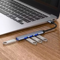 Station d'accueil HUB USB 3.0 4 en 1 vers USB 3.0 2.0 Adaptateur OTG multi-ports pour ordinateur Macbook Pro PC