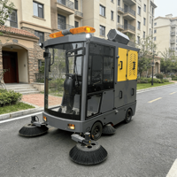 Nettoyeur de sols haute pression industriel ConTour, nouvelle version électrique, batterie 48V, autopropulsé, 18000m2/h, réservoir d'eau de 300L