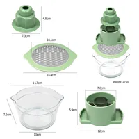 Batteuse à maïs manuelle multifonctionnelle Râpe à carottes en acier inoxydable Éplucheur et rabot Hachoir à fruits et légumes