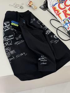 Camiseta de Manga Larga de Algodón para Niños, Primavera 2026, Nuevo Estilo, Estilo Urbano Genial, Top para Niñas, Estilo Coreano, <span class=keywords><strong>Ropa</strong></span> Casual Estampada y Holgada - Product Image 3