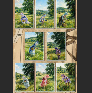 Tablero de Arte con Estilo de Pintura Mundialmente Famosa, Impresión a Todo Color, Personalizable, Decoración de Escritorio con Personajes de Anime, Juego de Mesa - Product Image 5