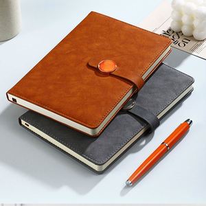 Diario Personalizado de Cuero Magnético A5, Impresión en Cuero PU, Logotipo Personalizado, Páginas Punteadas, Lazo para Bolígrafo, Tapa Dura, Agenda de Oficina - Product Image 1