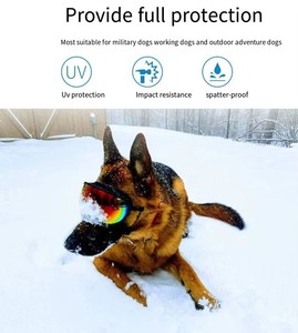 Accessoires de plein air Lunettes tactiques pour animaux de compagnie Lunettes de soleil anti-poussière pour chiens de taille moyenne et grande - Product Image 4