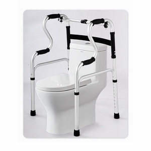 Foxconn Aluminum Walker With Seat And Toilet For Elderly Adults 130kg Load Capacity <b>Foldable</b> Adjustable Support Frame - Product Image 1