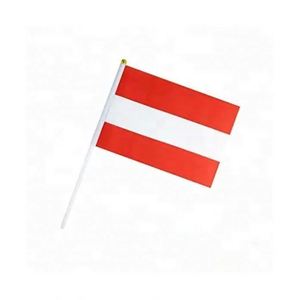 พิมพ์ลายดิจิทัลตามสั่ง ธงชาติออสเตรียขนาดพกพา 14x21 ซม. ทำจากโพลีเอสเตอร์ ธงมินิสำหรับเชียร์ทีมชาติออสเตรีย - Product Image 5