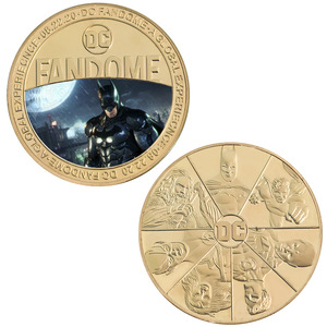 Monedas Conmemorativas <span class=keywords><strong>de</strong></span> los 7 Héroes <span class=keywords><strong>de</strong></span> <span class=keywords><strong>DC</strong></span>, Batman, Green Lantern, Personajes <span class=keywords><strong>de</strong></span> Marvel, Monedas <span class=keywords><strong>de</strong></span> Oro, Regalos Coleccionables, Venta al Por Mayor - Product Image 2