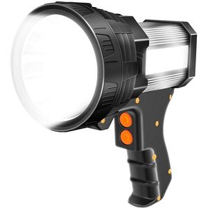CITICITY สปอตไลท์แบบชาร์จไฟได้, ไฟฉาย LED สว่างมาก ใช้งานได้ยาวนาน ไฟฉายค้นหาสำหรับกิจกรรมกลางแจ้ง กันน้ำ ไฟฉายสำหรับตั้งแคมป์ - Product Image 1