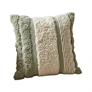Designer Tufted Boho Cushion Cover By <b>Indian</b> Textiles H/L Handwoven Decorative <b>Throw</b> Pillow Luxury Boho Pillow Hot Selling - Product Image 1