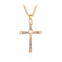 Offre spéciale collier Fast And The Furious Cross, collier de cadeaux pour femmes et hommes série film classique