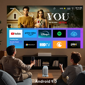 Proyector CRE CR51 PRO <span class=keywords><strong>1080P</strong></span> FHD 200 ANSI Lúmenes WiFi Android 9.0 Inteligente LCD LED Incorporado Portátil con Corrección Trapezoidal Automática para Cine en Casa - Product Image 6