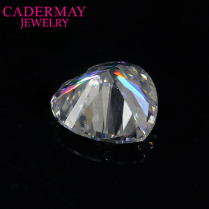 Heart Shaped Moissanite D Color Transparent Loose Stone For Ring Making Synthetic Lab Created Gemstone - Product Image 4