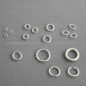 Anneau de saut à breloques en argent sterling, bracelet d'anneau de saut en argent sterling, anneau de saut en argent sterling - Product Image 1