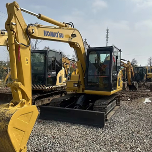 Excavadora Usada Komatsu PC70 de 7 Toneladas en Buen Estado de Funcionamiento, Motor, Caja de Cambios, Bomba y PLC 100% Originales de Japón, Certificación CE para Agricultura - Product Image 2