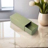 Boîte à lunettes de luxe rigide à tiroir coulissant, personnalisable avec logo imprimé, pour lunettes de soleil et de vue