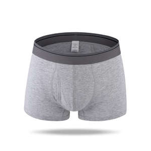 Vente en gros de shorts boxer en coton pour hommes coupe extensible <span class=keywords><strong>Sous</strong></span>-vêtements antibactériens respirants pour adolescents garçons avec option de logo personnalisé - Product Image 4