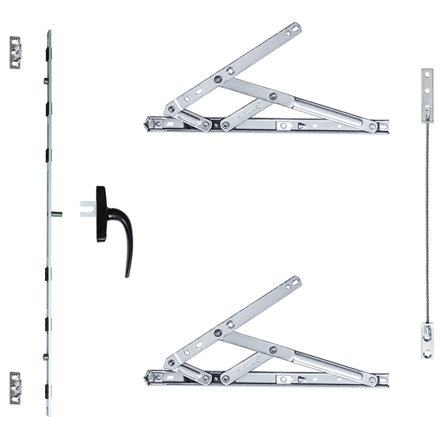 800 mm rod with 14 inch friction stay all in one window Hardware system accessories