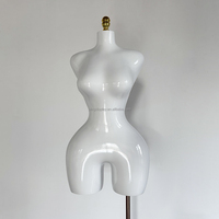Mannequin féminin brésilien HOT de Guangzhou, grande taille, avec hanches généreuses, en cuir mat doré, demi-corps supérieur