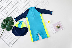 JJYM-CLBEY tissu recyclé maillots <span class=keywords><strong>de</strong></span> <span class=keywords><strong>bain</strong></span> enfant en bas âge à manches longues <span class=keywords><strong>maillot</strong></span> <span class=keywords><strong>de</strong></span> <span class=keywords><strong>bain</strong></span> garçon mode une pièce vêtements <span class=keywords><strong>de</strong></span> plage - Product Image 3