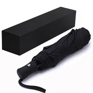 Custom Hot Sale Free Sample Automatic Easy Open Close 3 Fold Umbrella For Man With Low Price