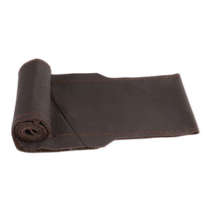 Housse de volant brillant sport Tesla modèle 3 <span class=keywords><strong>Logo</strong></span> housse de volant universel cousu à la main en cuir personnalisé pour Honda pour <span class=keywords><strong>Vw</strong></span> - Product Image 1