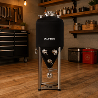 Fermenteur conique ODM 75L en acier inoxydable pour la fermentation de vin, cidre et bière à domicile