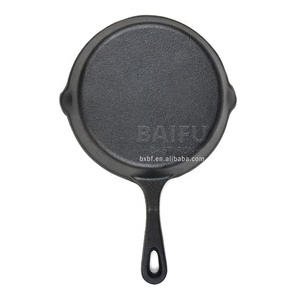Factory Wholesale Pre-seasoned Cast Iron Skillet Cast Iron Frying <strong>Pan</strong> Risotto <strong>Paella</strong> <strong>Pan</strong> Frying <strong>Pan</strong> Cast Iron Saucepan - Product Image 6