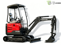 Mini-excavatrice sur chenilles LANDWARD LW20E de 2 tonnes d'occasion pour moteur |   EPA |   EURO 5 |   SWING BOOM |   Engrenage de pompe de boîte de vitesses moteur |   Ferme
