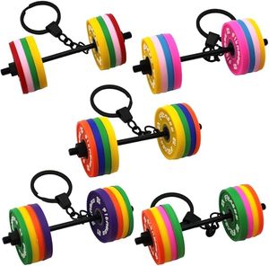 Llavero Metálico de Alta Gama con Detalles Superiores, Juego de Llaveros Desmontables con Placa de Silicona y Mancuerna para Amantes del Fitness y el Gimnasio de Élite, Envío Rápido - Product Image 4