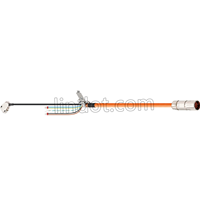 Câble d'encodeur alternatif B&R 8BCH0025.1111A-0 et câble d'alimentation 8BCM0015.1111A-0, conducteur en cuivre nu isolé PVC, longueur 150 mm
