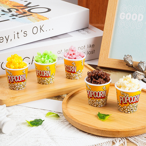 Wholesale Handmade PVC <b>Key</b> Chains Simulation Multicolor Popcorn 3D Food Play Toys Decor for Parties Displayable Crafts - Product Image 5