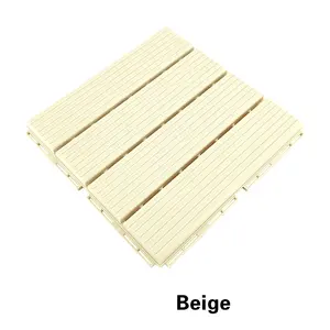 Modern Design Interlocking Plastic Floor Tiles Durable And Smooth For Outdoor Pool Deck And Garden Flooring Injection Molded
