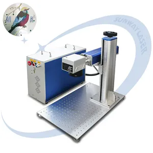 30w 50w 60w Raycus Jpt Mopa Color Fiber Laser Marking Machine for Metal Plastic