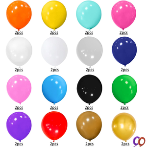 โรงงานขายส่งลูกโป่งยางพาราธรรมชาติสีพื้นแบบด้าน ปรับแต่งได้ทุกขนาดทุกสี สำหรับเทศกาลคริสต์มาส ขายแยกชิ้น - Product Image 2