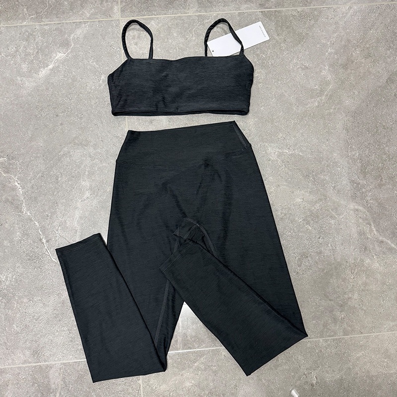 New Design 2-Piece Women's Gym Fitness Sets Workout Yoga Sports Wear Activewear High Waisted Sports Leggings Luxury Brand LOGO