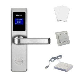 Orbita impermeable tarjeta inteligente de huellas dactilares pase llave de puerta cerradura de puerta electrónica Hotel cerradura inteligente - Product Image 3