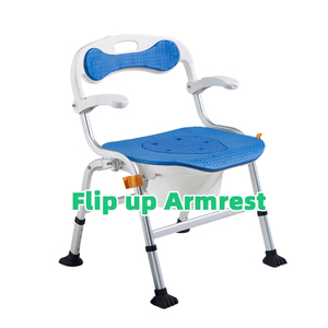 <span class=keywords><strong>Silla</strong></span> de ducha 2 <span class=keywords><strong>en</strong></span> 1 para personas mayores, sillón con inodoro portátil - Product Image 3