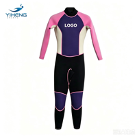 Combinaison de surf pour femme, étanche et respirante, 3 mm, haute élasticité, fermeture éclair dorsale, imprimée, marque privée, vente en gros