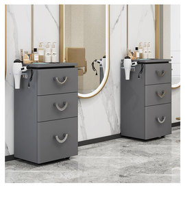 Nouveau design d'usine : Chariot de rangement mobile à trois niveaux pour salon de beauté, chariot à outils de manucure de luxe léger - Product Image 6