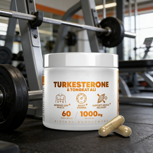 Compléments alimentaires à base de Turkesterone et de Tongkat Ali pour la gestion de l'énergie chez l'adulte, la croissance musculaire et le soutien de l'endurance. Non destiné aux femmes enceintes. - Product Image 6