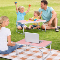Bureau portable pliable pour lit, canapé, petit espace, table compacte pliable pour travailler, étudier, manger, camper, voyager, usage domestique