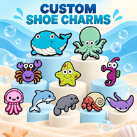 Fabricant OEM ODM de breloques pour chaussures, breloques amovibles mignonnes de dessin animé pour chaussures, accessoires de chaussures pour femmes, accessoires de chaussures pour la plage