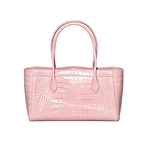 Sac fourre-tout tendance en cuir PU effet <span class=keywords><strong>crocodile</strong></span> pour femme, design français, couleurs contrastées, personnalisable pour le shopping - Product Image 4