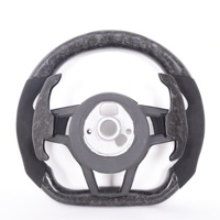 Ever-Carbon Racing ECR Volant LED en fibre de carbone forgé en cuir suédé personnalisé de haute qualité pour volant Audi R8